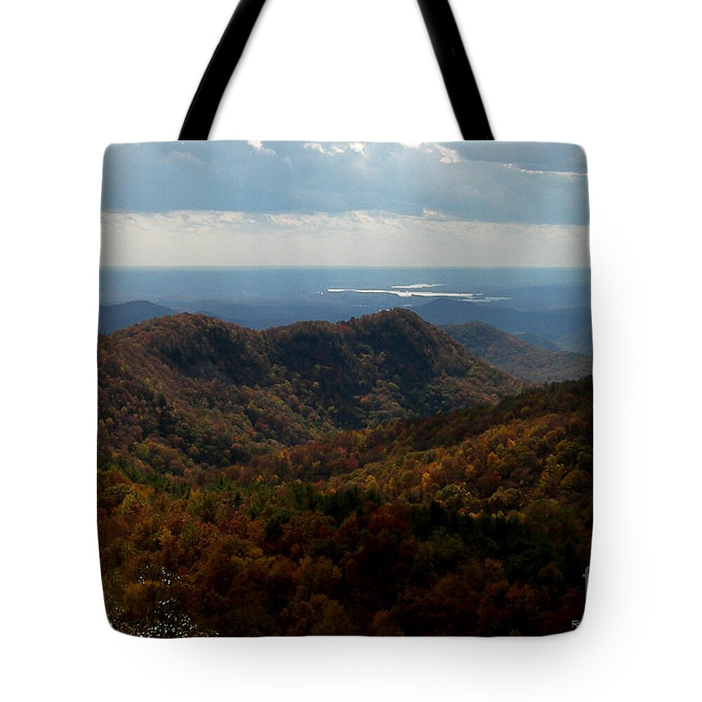 Rob Seel Tote Bag featuring the photograph Sassafras Overlook 8 by Robert M Seel