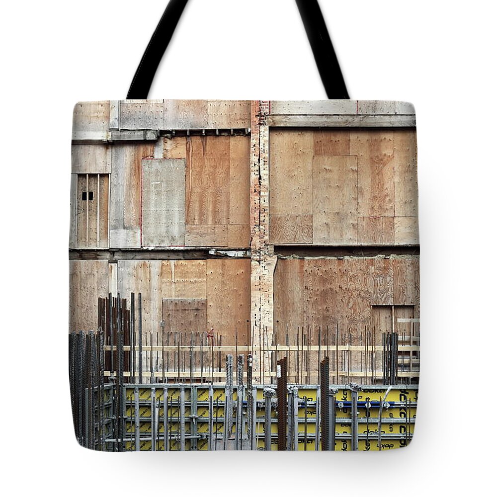 Urban Tote Bag featuring the photograph saving facade II by Kreddible Trout