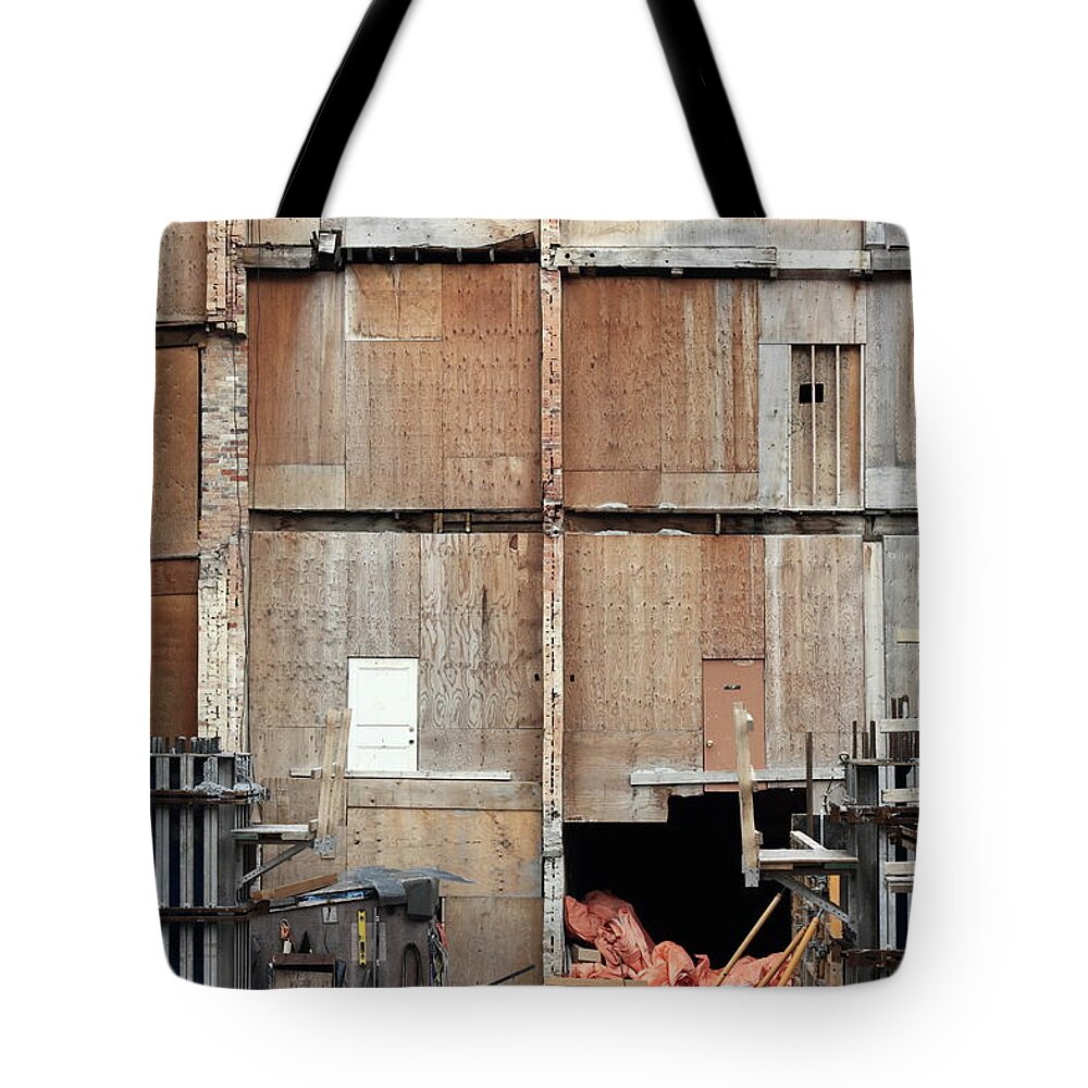 Urban Tote Bag featuring the photograph Saving Facade by Kreddible Trout