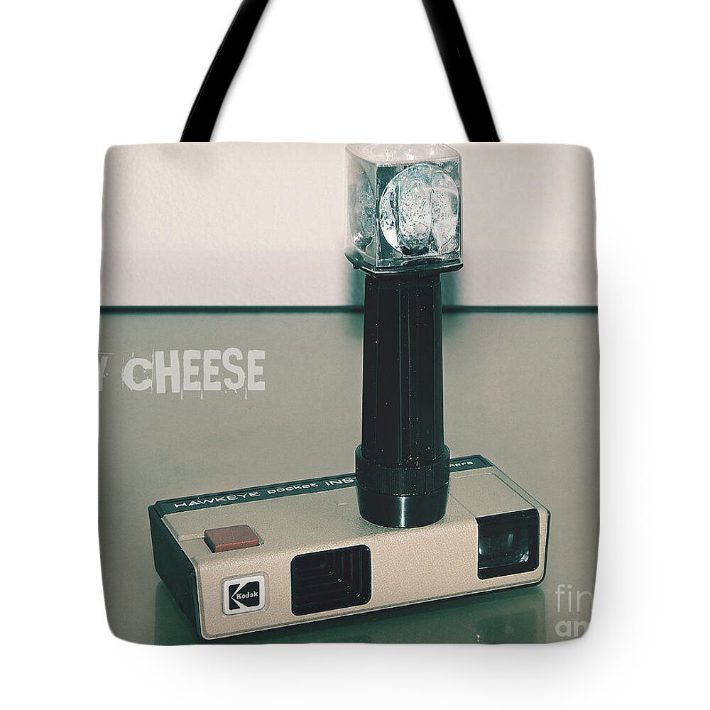 Camera Tote Bag featuring the photograph Say Cheese by Phil Perkins