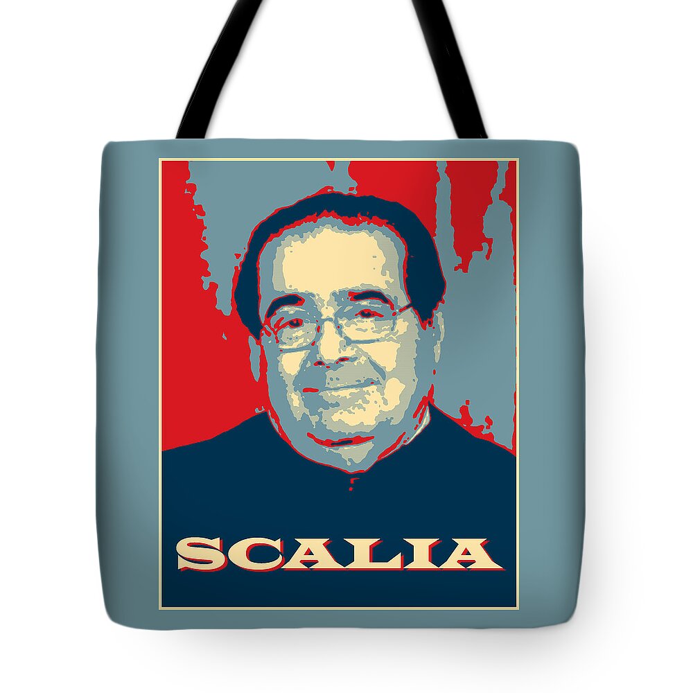Richard Reeve Tote Bag featuring the digital art Scalia by Richard Reeve