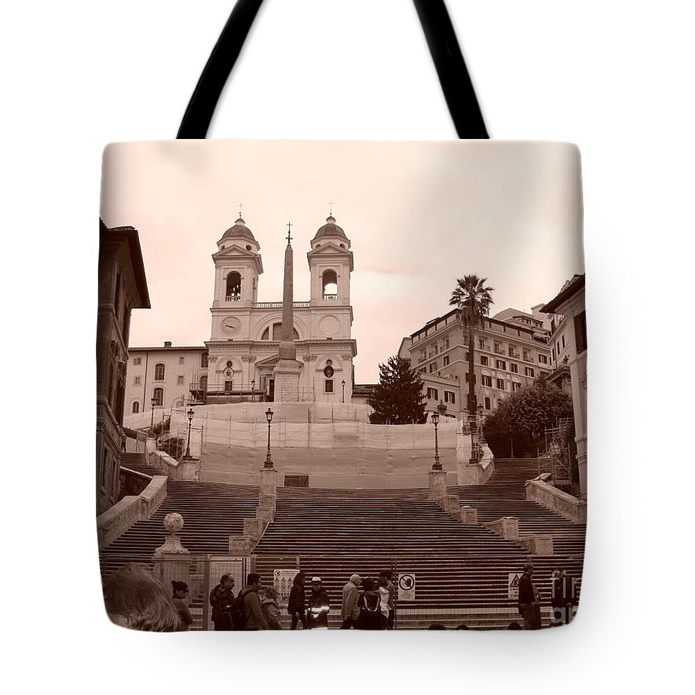 Piazza Di Spagna Tote Bag featuring the photograph Scalinata by Tiziana Maniezzo