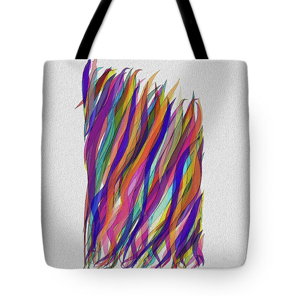 Abstract Tote Bag featuring the photograph Scarves by Bill Owen