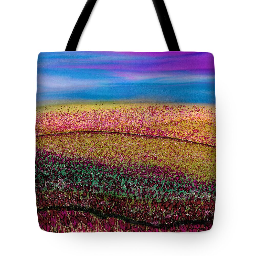 Alcohol Ink Tote Bag featuring the painting Scattered Stigma by Eli Tynan