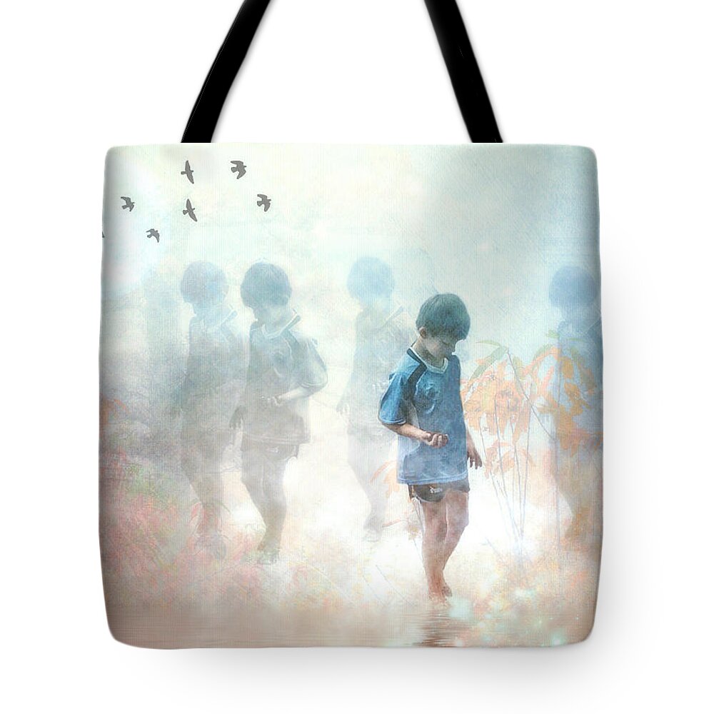 Digital Art Tote Bag featuring the photograph Scavenger--holding The Earth by Melissa D Johnston