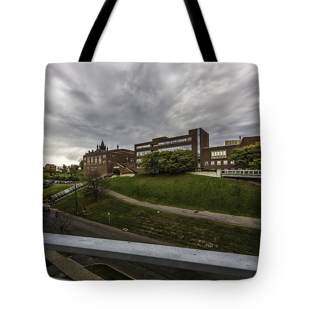 Su Tote Bag featuring the photograph School on the Hill by Everet Regal