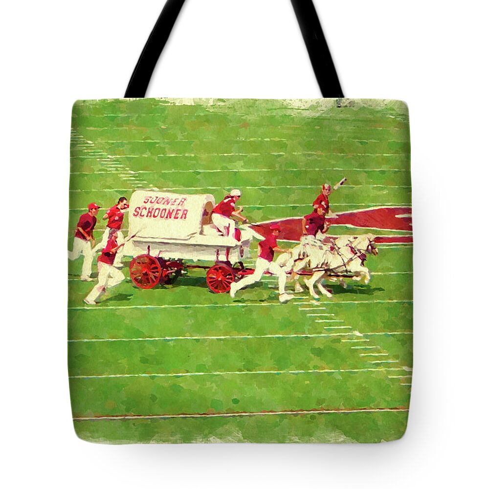 Oklahoma Tote Bag featuring the photograph Schooner Celebration by Ricky Barnard