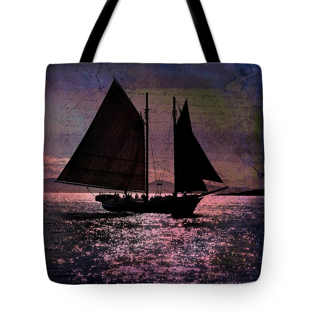 Windjammers Tote Bag featuring the photograph Schooner Mercantile by Fred LeBlanc