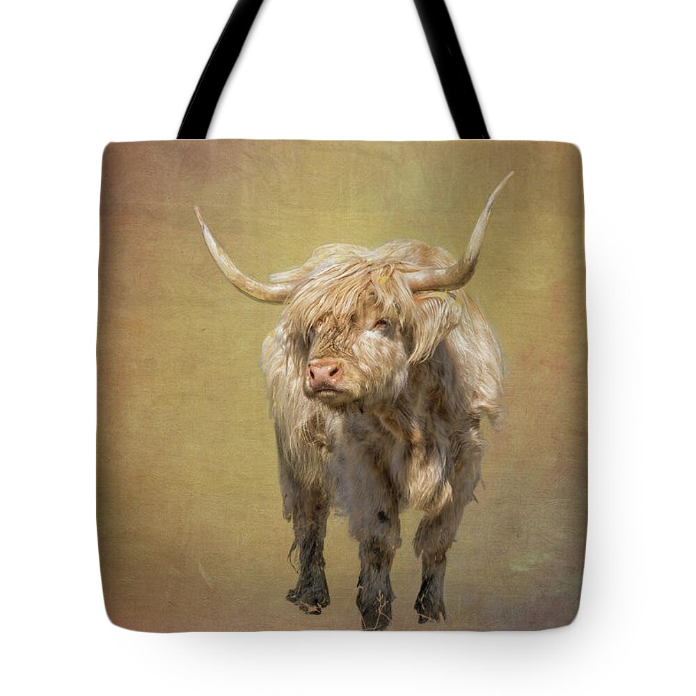 Harrisville New Hampshire. New England Mill Town Tote Bag featuring the photograph Scottish Highlander by Tom Singleton