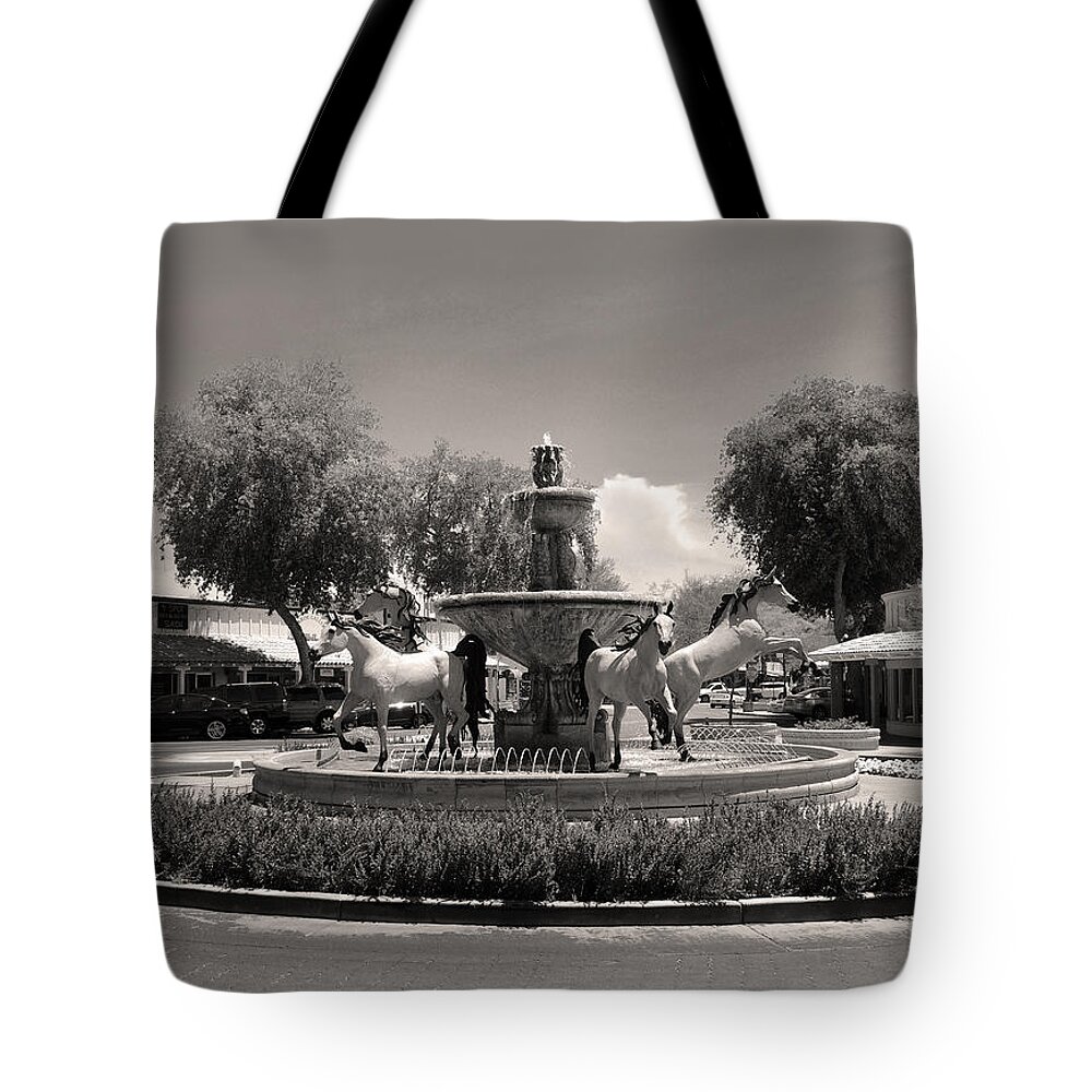 Bronze Tote Bag featuring the photograph Scottsdale Spirit by Gordon Beck