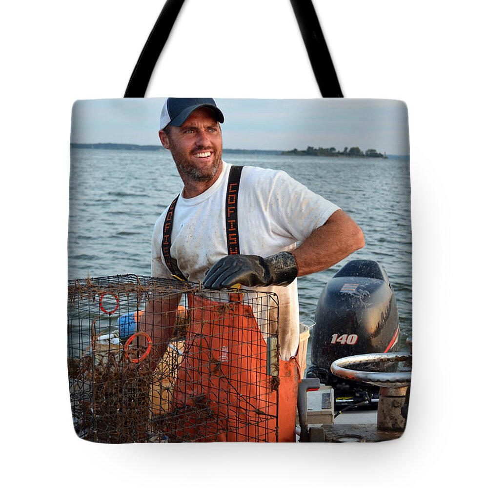 Maryland Tote Bag featuring the photograph Scouting the Seas by La Dolce Vita