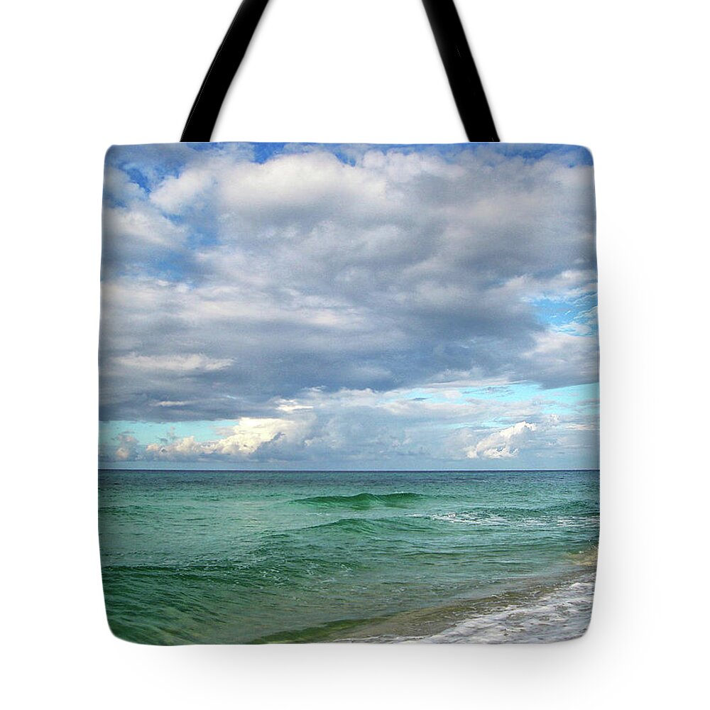 Surf Tote Bag featuring the photograph Sea and Sky - Florida by Sandy Keeton
