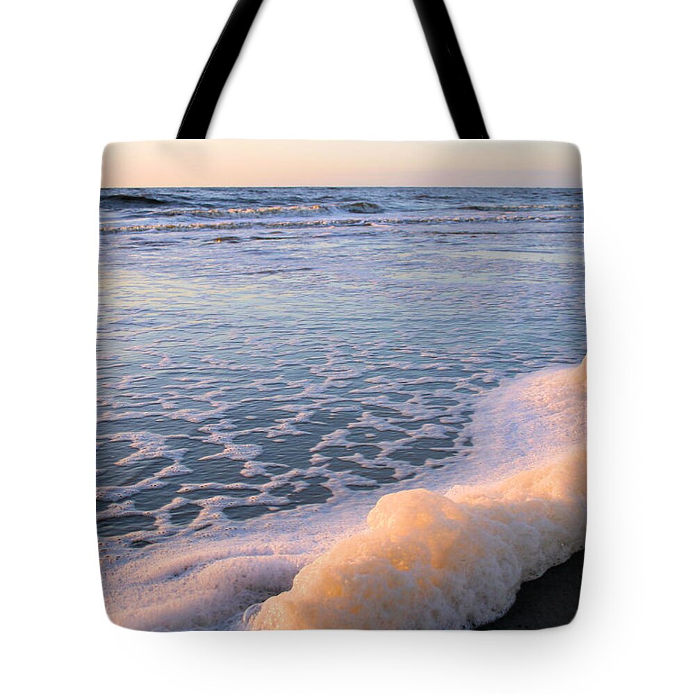 Ocean Tote Bag featuring the photograph Seafoam by Kristin Elmquist