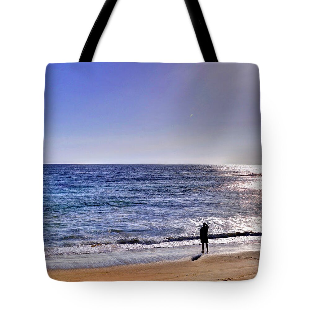 Landscape Tote Bag featuring the photograph Searching to the Sea by Matt Swinden