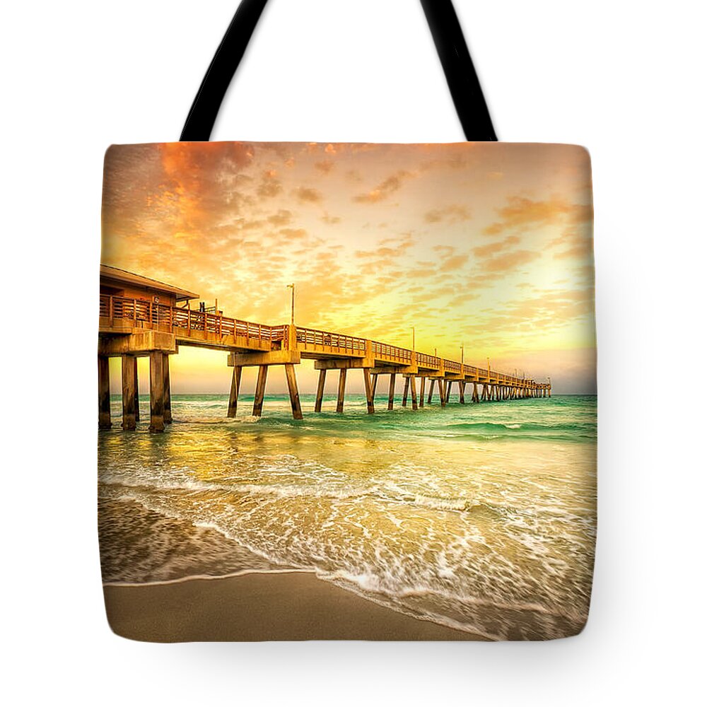 Seascape Tote Bag featuring the photograph Seascape by Mariel Mcmeeking