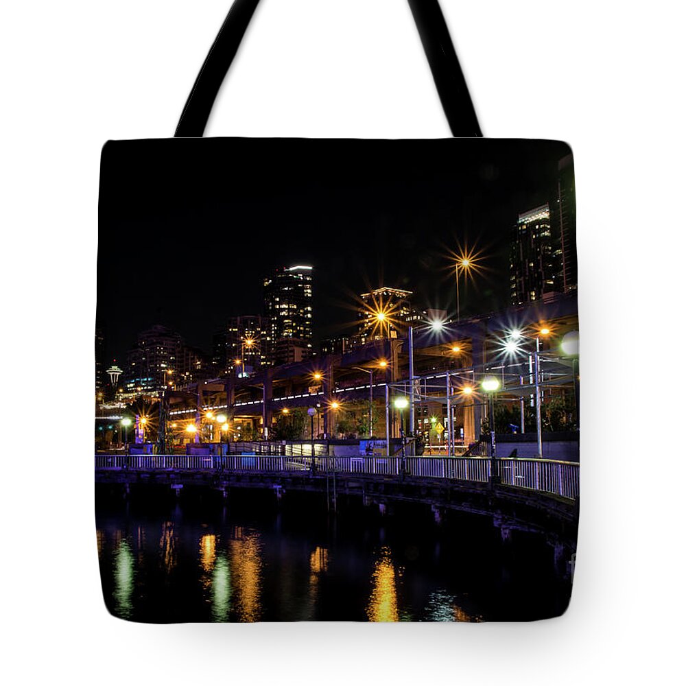 Skyline Tote Bag featuring the photograph Seattle Washington I by Deborah Klubertanz