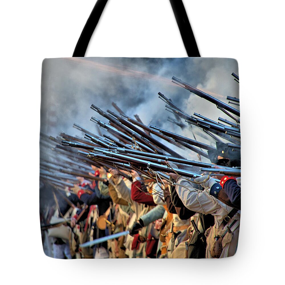Trenton Tote Bag featuring the photograph Second Battle of Trenton by Steven Richman