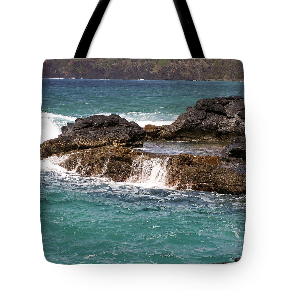 Beach Tote Bag featuring the photograph Secret Beach by Amy Fose