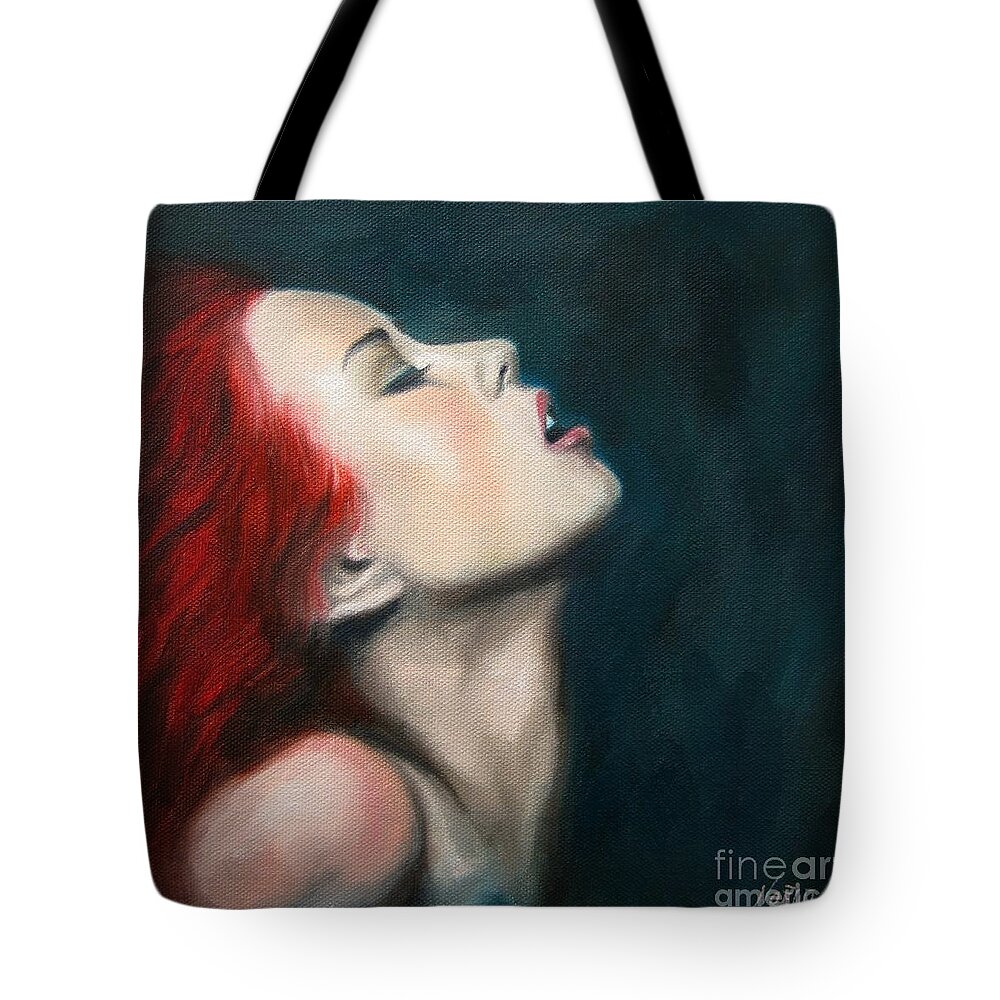 Noewi Tote Bag featuring the painting Secret Darling by Jindra Noewi