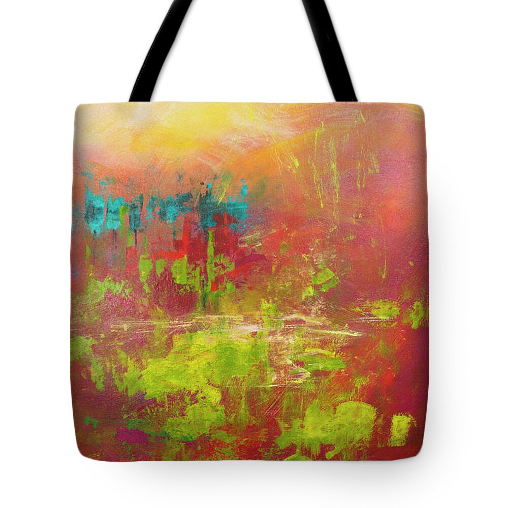 Garden Tote Bag featuring the painting Secret Garden by Linda Bailey