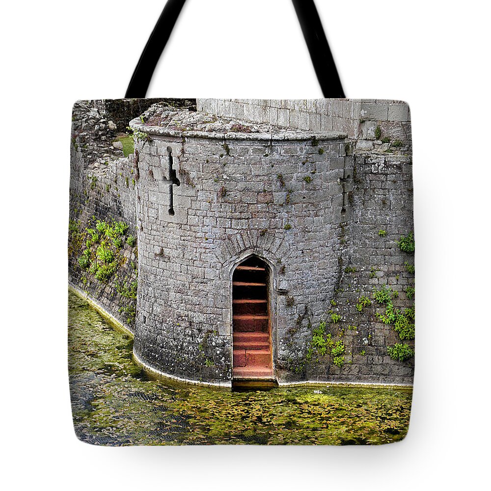 Castle Tote Bag featuring the digital art Secret Stairway by Vicki Lea Eggen