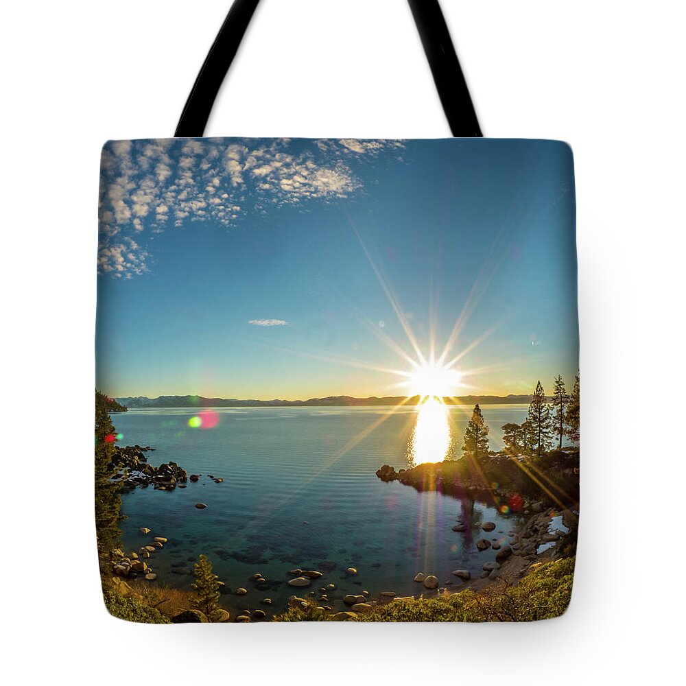 Lake Tote Bag featuring the photograph Secret Star by Martin Gollery
