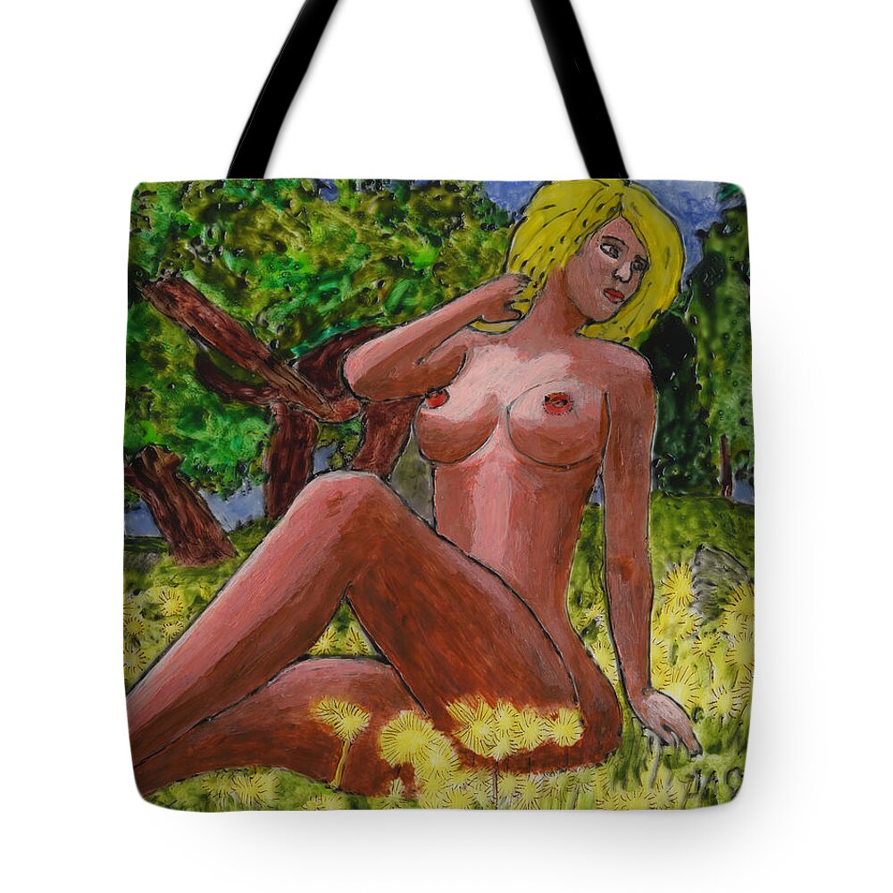 Sedona Tote Bag featuring the painting Sedona Summer by Phil Strang