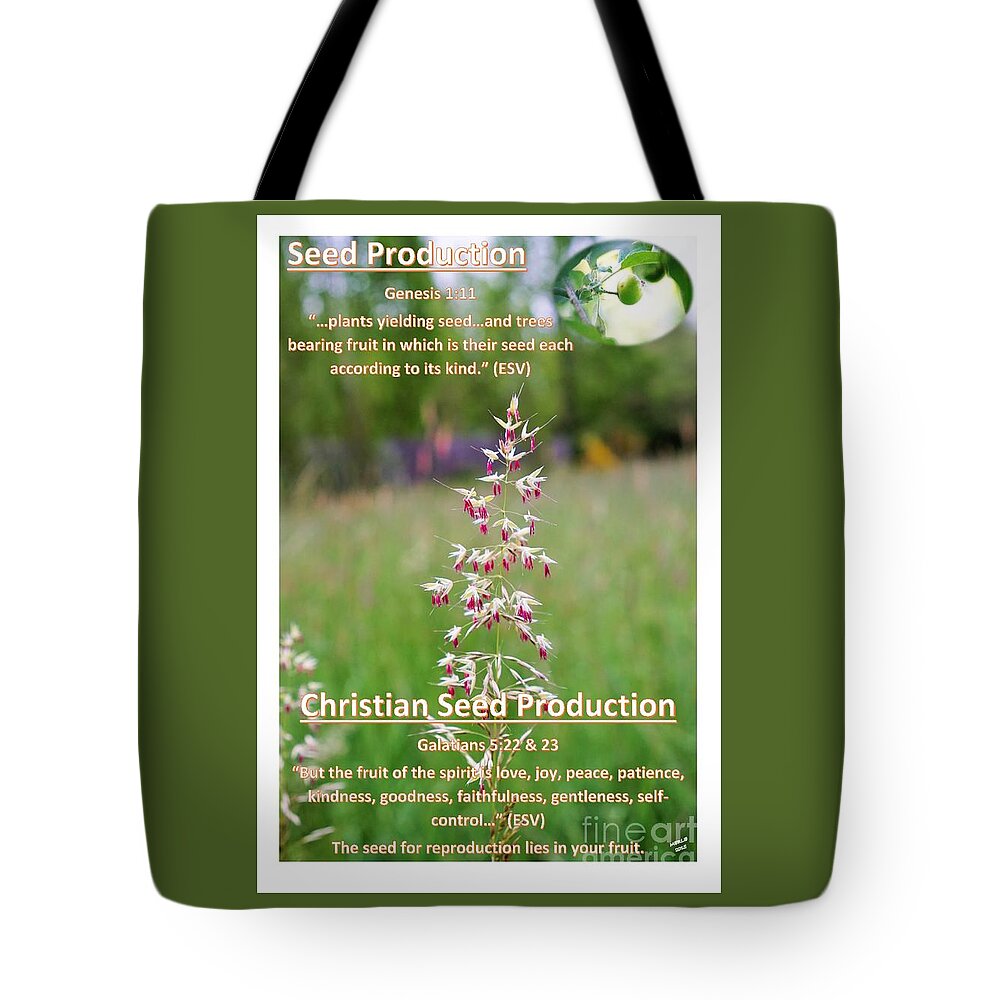 Seeds Tote Bag featuring the photograph Seed Production by Merle Grenz
