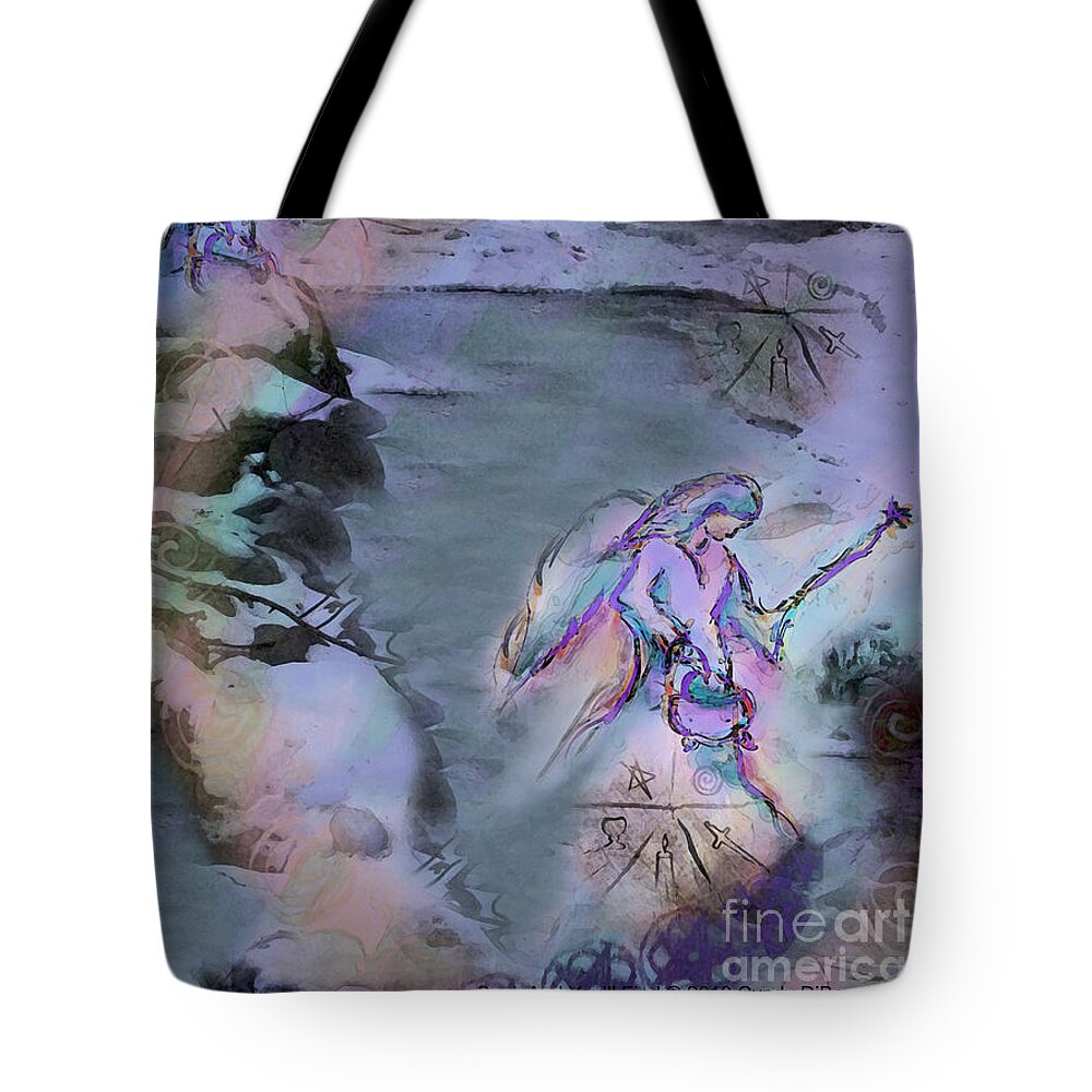 Fantasy Tote Bag featuring the digital art Seek And You'll Find by Cyndy DiBeneDitto