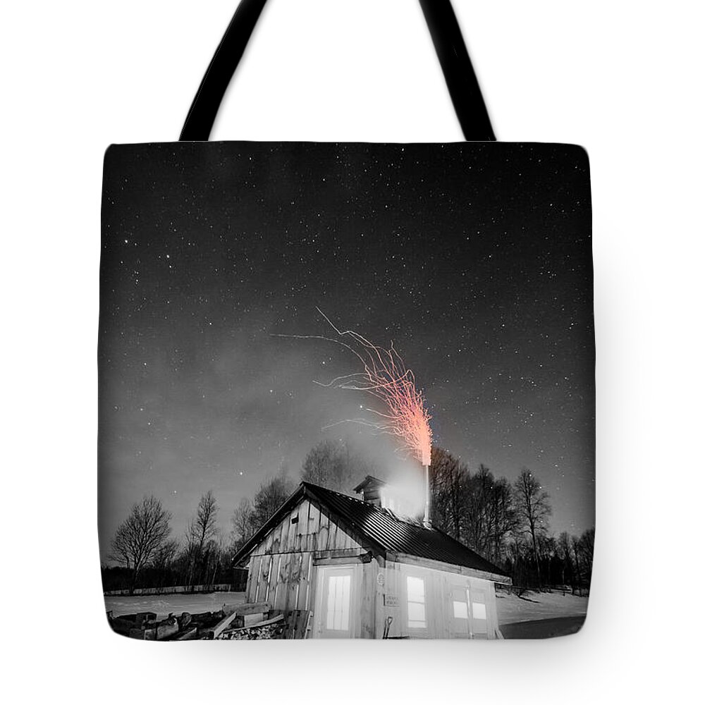 Vermont Tote Bag featuring the photograph Selective Fire by Tim Kirchoff