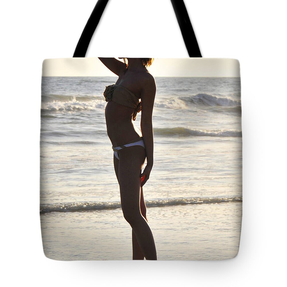 Glamour Photographs Tote Bag featuring the photograph Self reflecting by Robert WK Clark
