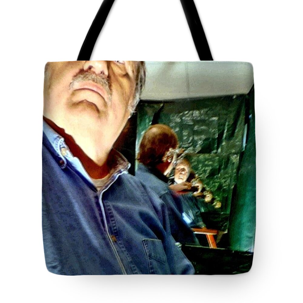  Tote Bag featuring the photograph Selfie Echo by Uther Pendraggin