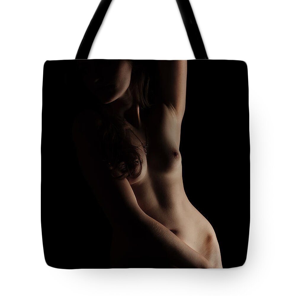 Nude Tote Bag featuring the photograph Sense of Body by Vitaly Vakhrushev
