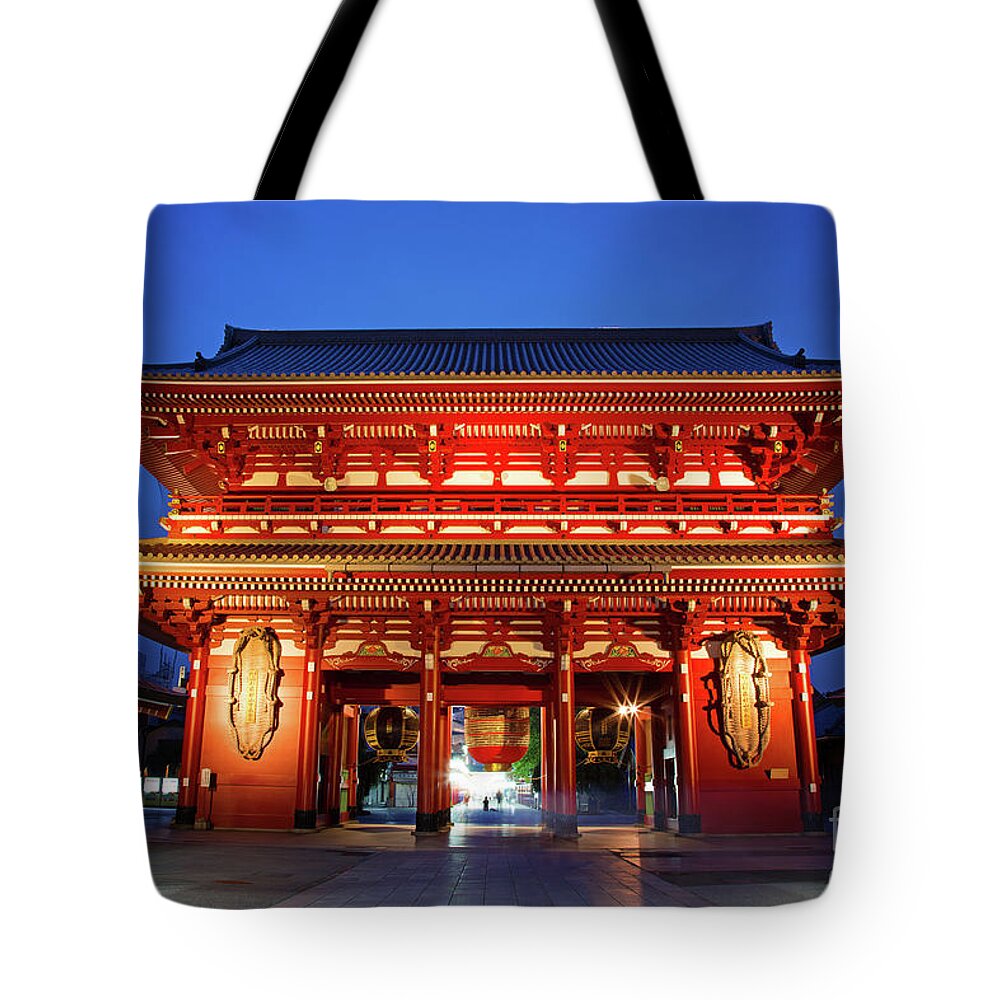 Tokyo Tote Bag featuring the photograph Sensoji Temple Tokyo by Jane Rix