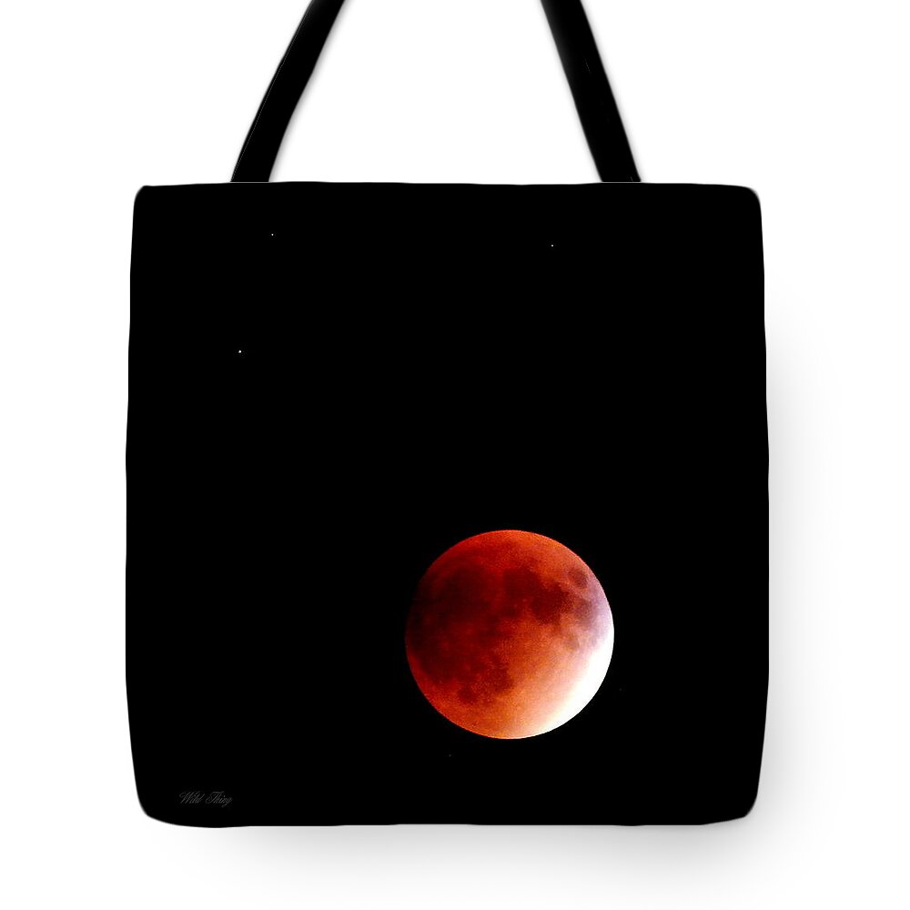 Bloodmoon Tote Bag featuring the photograph September Bloodmoon 2015 by Wild Thing