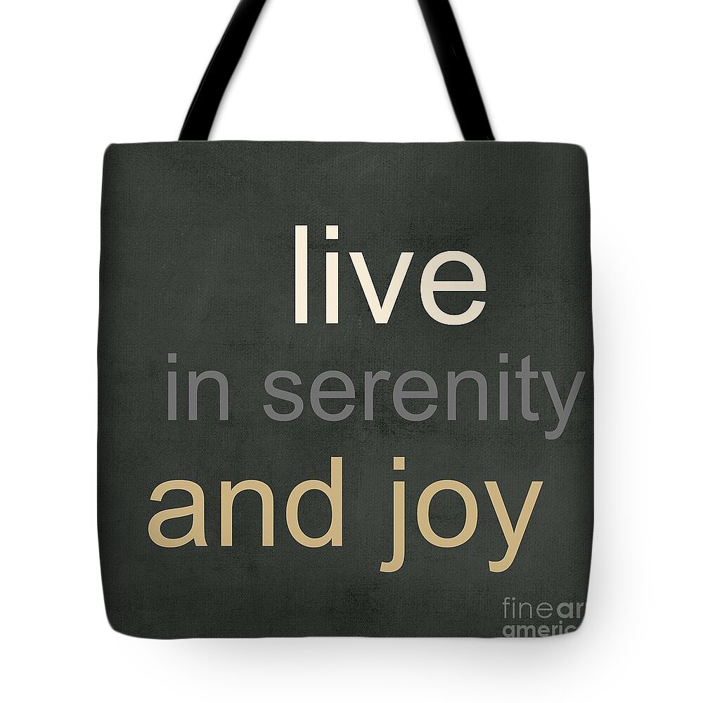 Buddha Tote Bag featuring the mixed media Serenity and Joy by Linda Woods