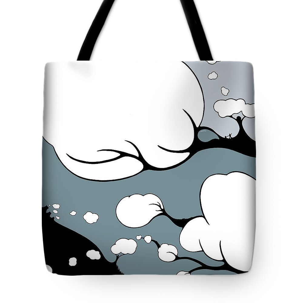 Climate Change Tote Bag featuring the drawing Serenity by Craig Tilley