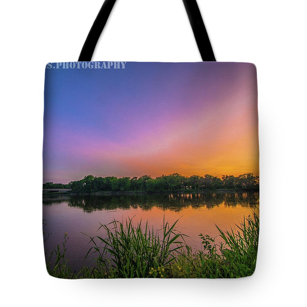 River Tote Bag featuring the photograph Serenity on The Banks of The Cedar River by Paul Brooks