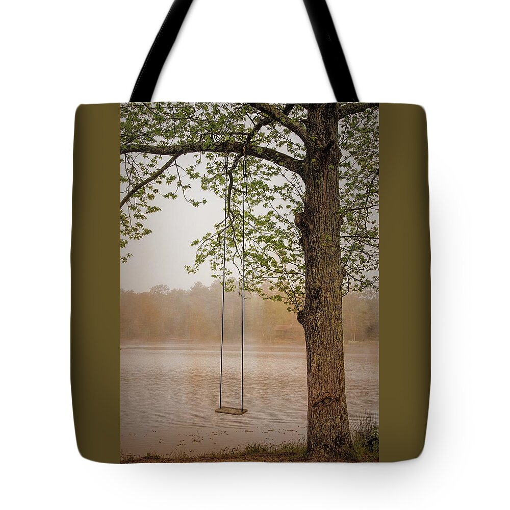 New Jersey Tote Bag featuring the photograph Serenity On The Lake by Kristia Adams