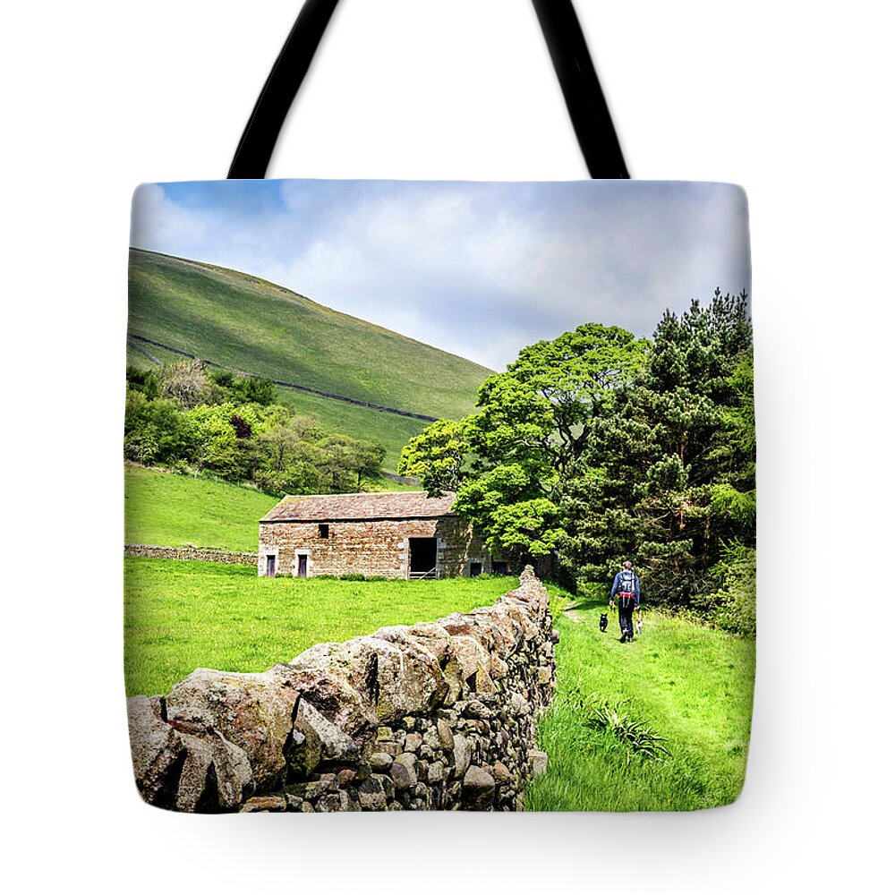 Derbyshire Tote Bag featuring the photograph Setting Out by Nick Bywater