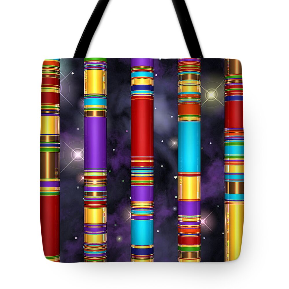 Universe Tote Bag featuring the digital art Seven by Andreas Thust
