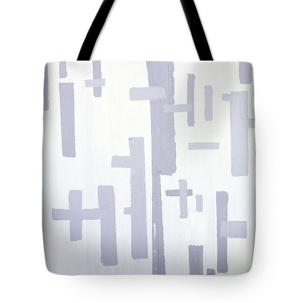 Paintings Tote Bag featuring the painting Shades of Gray by Karen Nicholson
