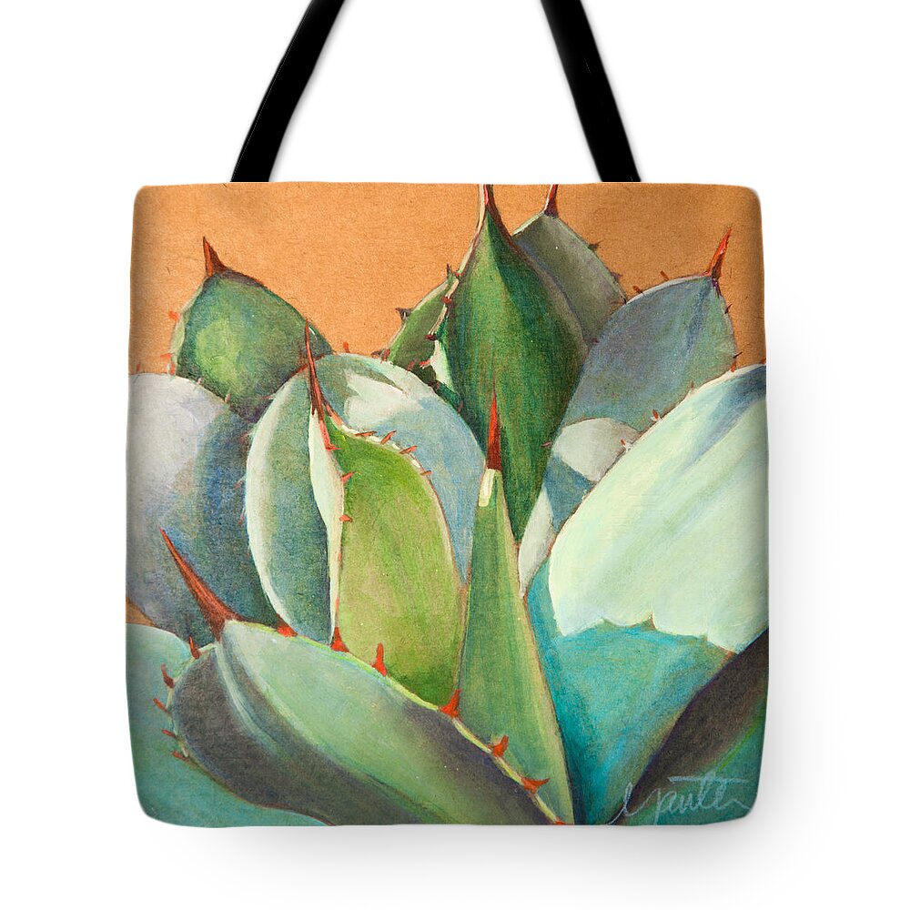 Agave Tote Bag featuring the painting Shadow Dance 2 by Athena Mantle