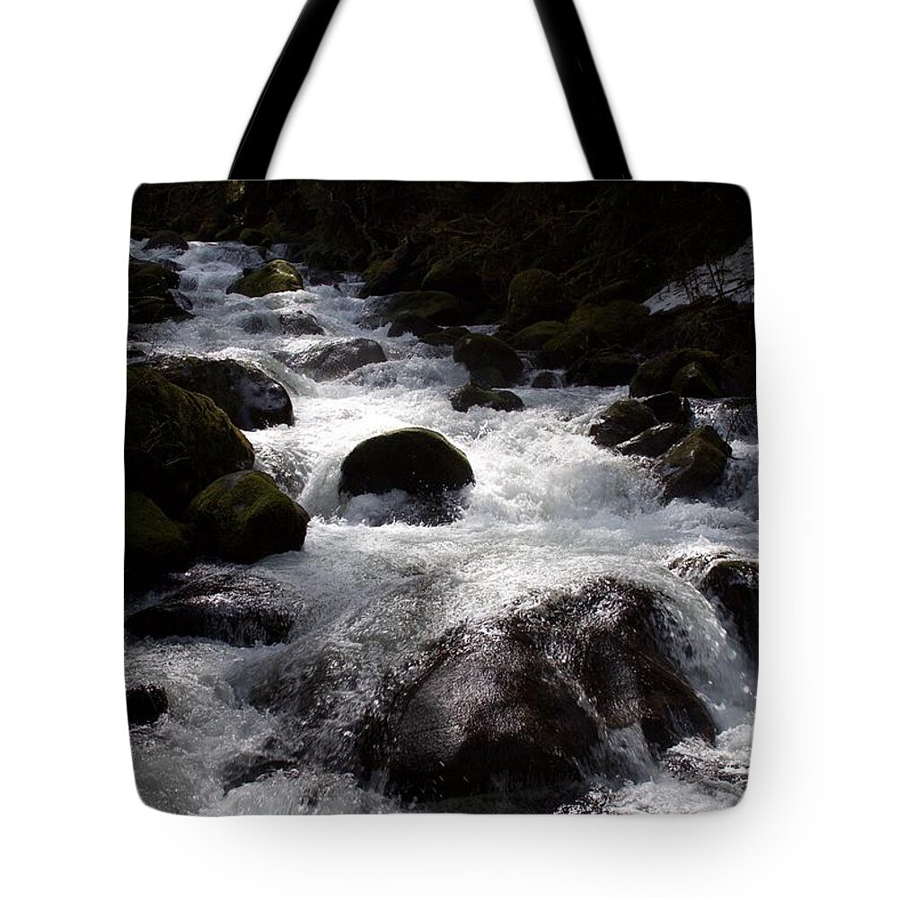 Shadow Flow Tote Bag featuring the photograph Shadow Flow by Dylan Punke