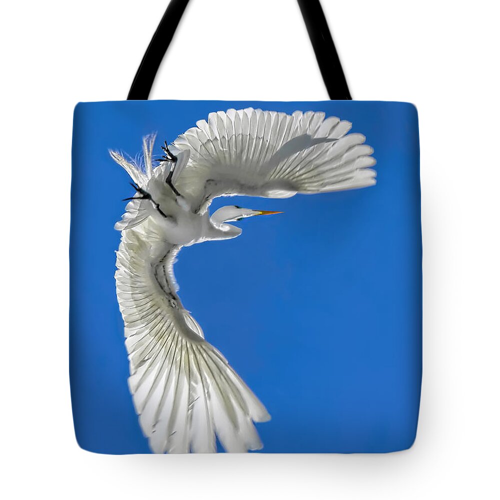 Audubon Tote Bag featuring the photograph Shadow on a Wing by Jennie Breeze