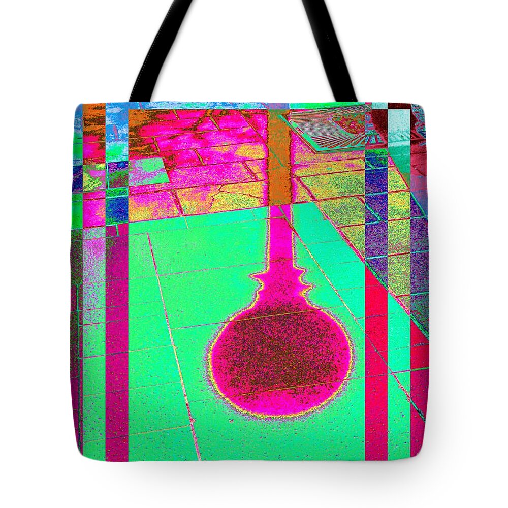 Abstract Tote Bag featuring the digital art Shadow Play 2 by Tim Allen