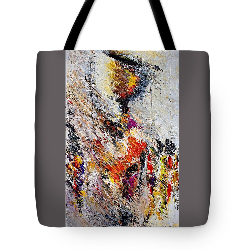 Nii Hylton Tote Bag featuring the painting Shadow Woman by Nii Hylton