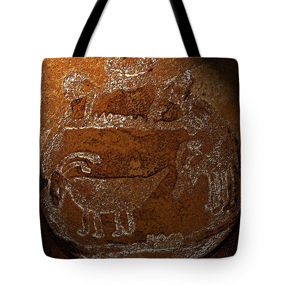 Art Tote Bag featuring the painting Shadows of the Past by David Lee Thompson
