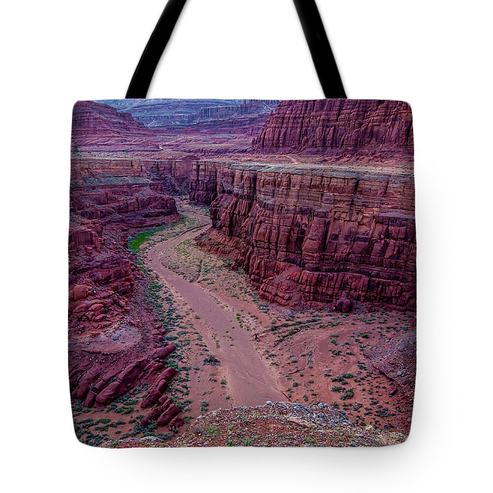 Utah Tote Bag featuring the photograph Shafer Canyon at Sunset - Moab - Utah by Gary Whitton
