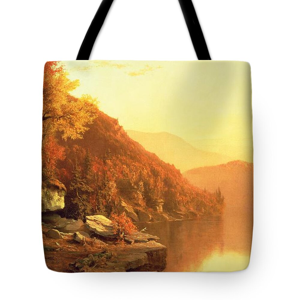 Shawanagunk Mountains Tote Bag featuring the painting Shawanagunk Mountains by Jervis McEntee